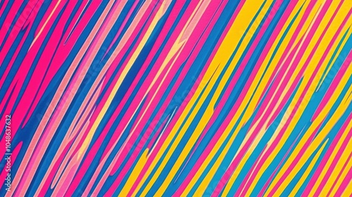 Colorful Pop Art Line Pattern Design