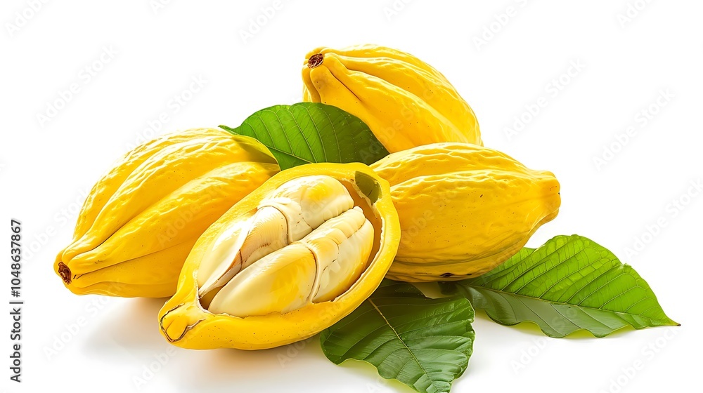 Carambola fruit isolated on white background Carambola fruit isolated on white background