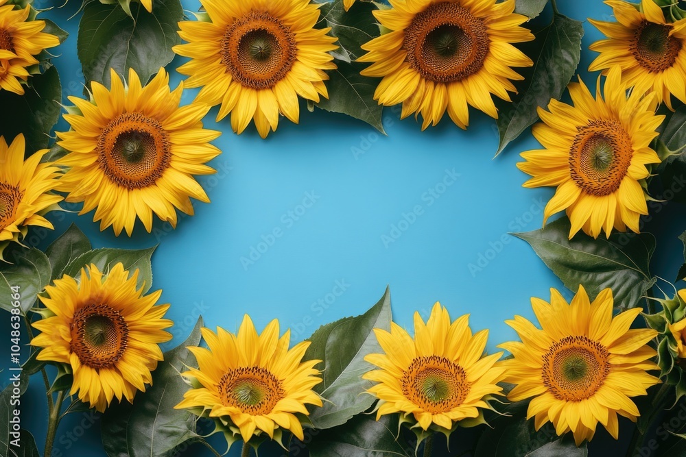 sunflower border frame sunflower border frame