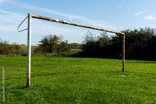 Old football goal