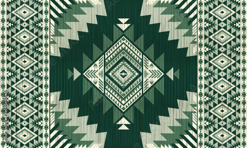 American tribal ethnic native pattern.Traditional Navajo,Aztec,Apache,Southwest and Mexican style fabric pattern.Abstract vector motifs pattern.For fabric,clothing,blanket,carpet,woven,wrap,decoration
