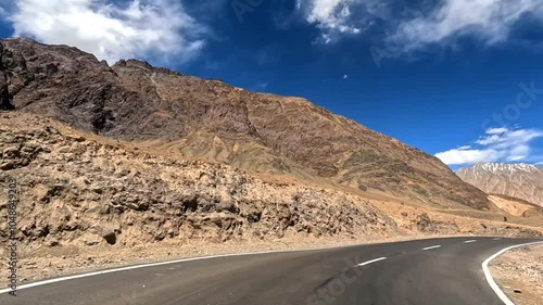 khardungla pass to nubravalley leh in india 4k video photo