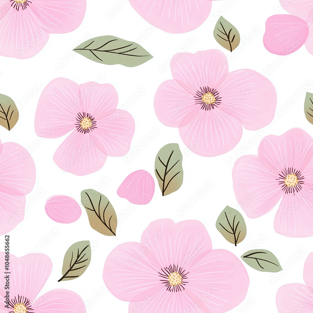 Pink flower square continuous seamless picture Pink flower square continuous seamless picture