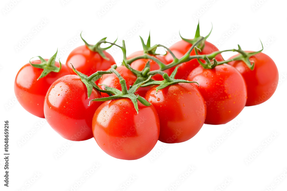 Garden-Fresh Tomatoes Perfect for Caprese Salad Isolated on Transparent Background Garden-Fresh Tomatoes Perfect for Caprese Salad Isolated on Transparent Background