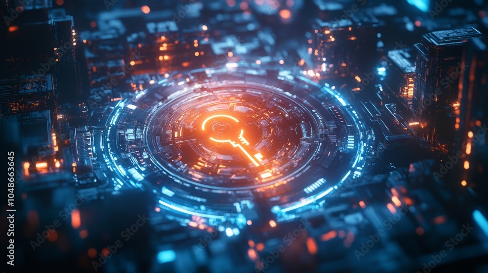 Obraz premium technology background