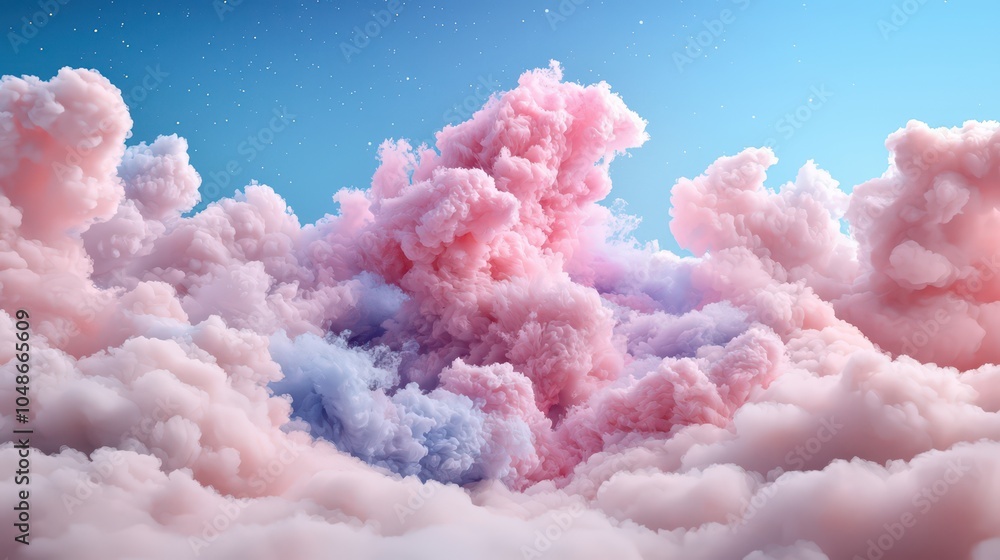 Fototapeta premium Cotton Candy Cloudscape Dream