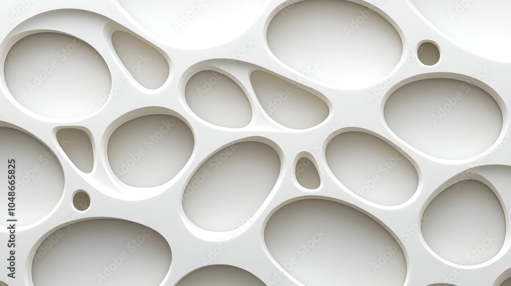 Abstract White Organic Pattern Abstract White Organic Pattern