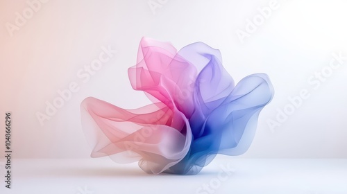 Abstract Fabric Swirl Bloom