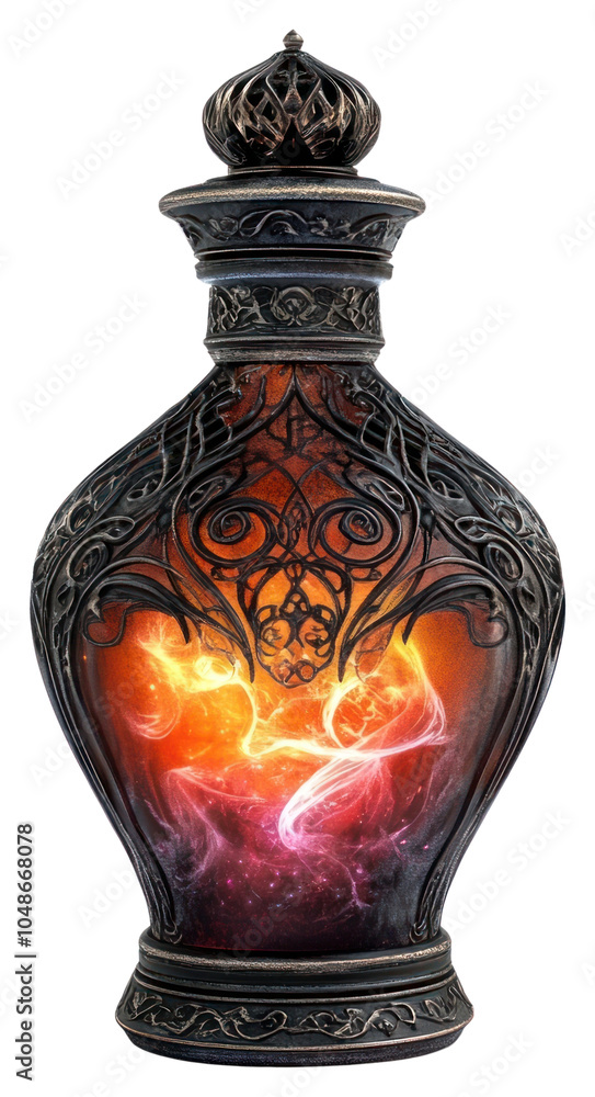 PNG Mystical magical bottle ornate. PNG Mystical magical bottle ornate.