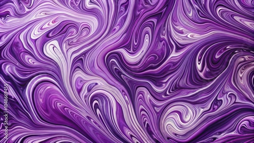 Abstract Swirling Pattern of Purple and White Hues