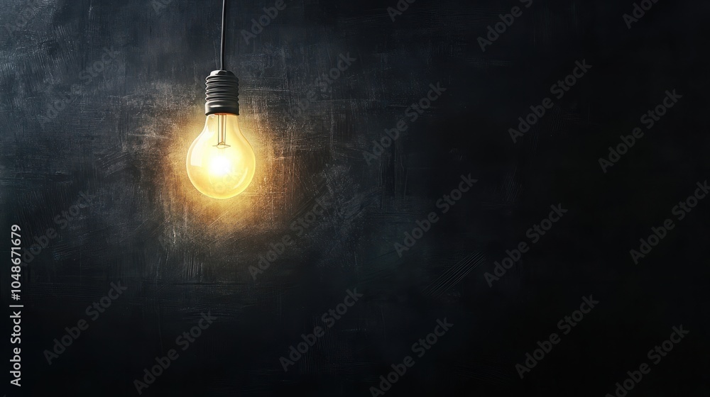 Education concept image. Creative idea and innovation. Light bulb as metaphor over blackboard Education concept image. Creative idea and innovation. Light bulb as metaphor over blackboard