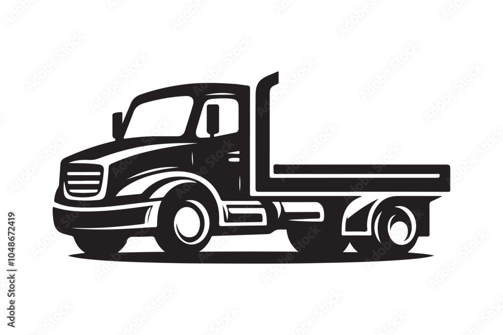 Flatbed Truck Silhouette Vectors – Ready-to-Use Graphics for Print & Web Flatbed Truck Silhouette Vectors – Ready-to-Use Graphics for Print & Web