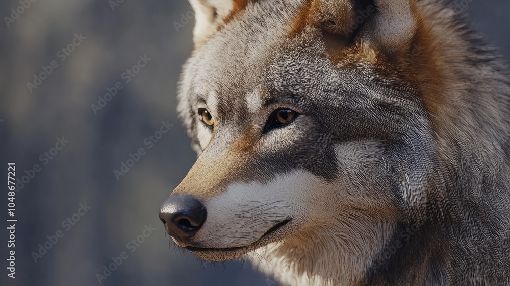 Grey Wolf (Canis lupus) Portrait Grey Wolf (Canis lupus) Portrait