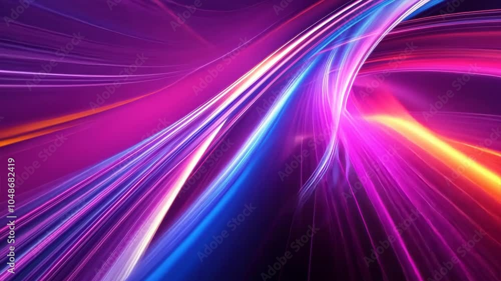 Abstract neon light background with bright streaks and dynamic shapes Close-up photo with clean background Abstract neon light background with bright streaks and dynamic shapes Close-up photo with clean background