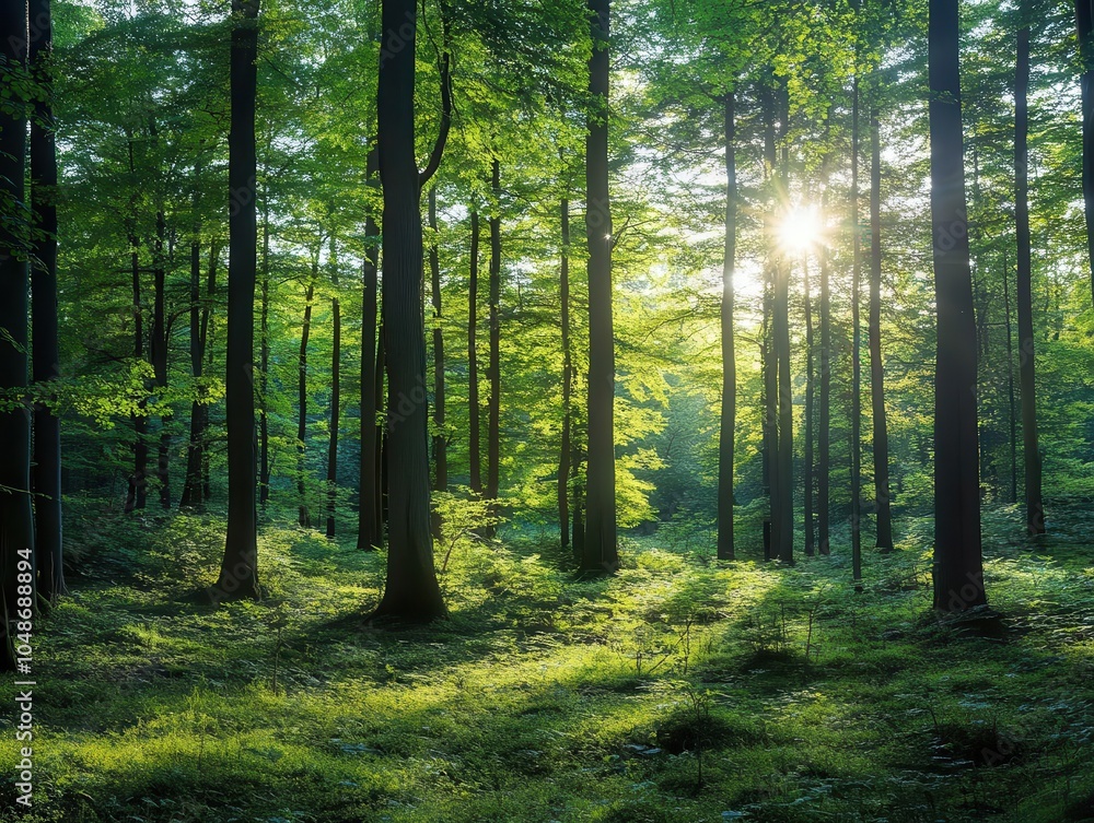 serene green forest filled with lush foliage, dappled sunlight filtering through trees, creating a peaceful and calming atmosphere, perfect for reflection and escape serene green forest filled with lush foliage, dappled sunlight filtering through trees, creating a peaceful and calming atmosphere, perfect for reflection and escape