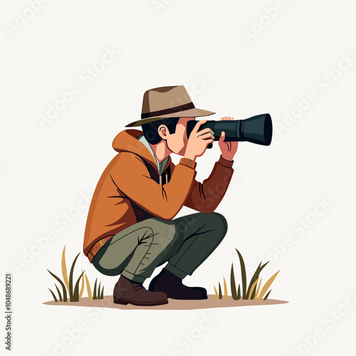 A photographer with camera