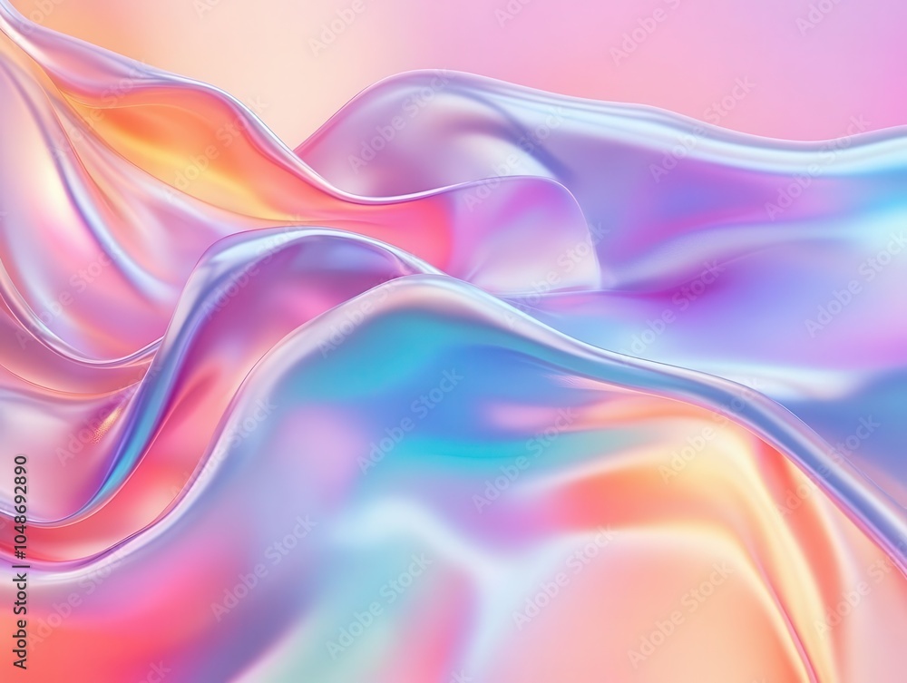 vibrant abstract background design featuring wavy iridescent shapes that seem to undulate and flow, creating an eye-catching 3d rendered aesthetic perfect for modern art and digital projects vibrant abstract background design featuring wavy iridescent shapes that seem to undulate and flow, creating an eye-catching 3d rendered aesthetic perfect for modern art and digital projects