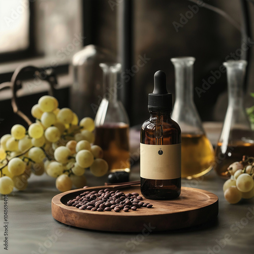 Oil extracted from grape seeds
 photo