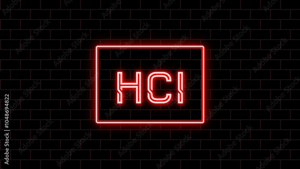 HCI (人間とコンピュータの相互作用) のネオン文字 HCI (人間とコンピュータの相互作用) のネオン文字