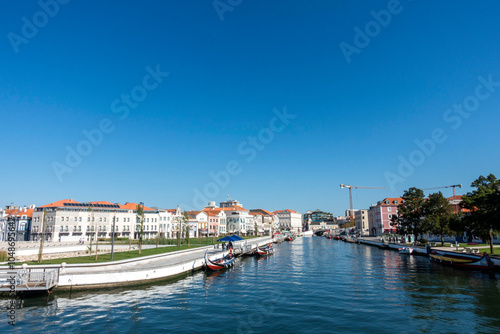 View of the tourist city of Aveiro. Central Region, Portugal.