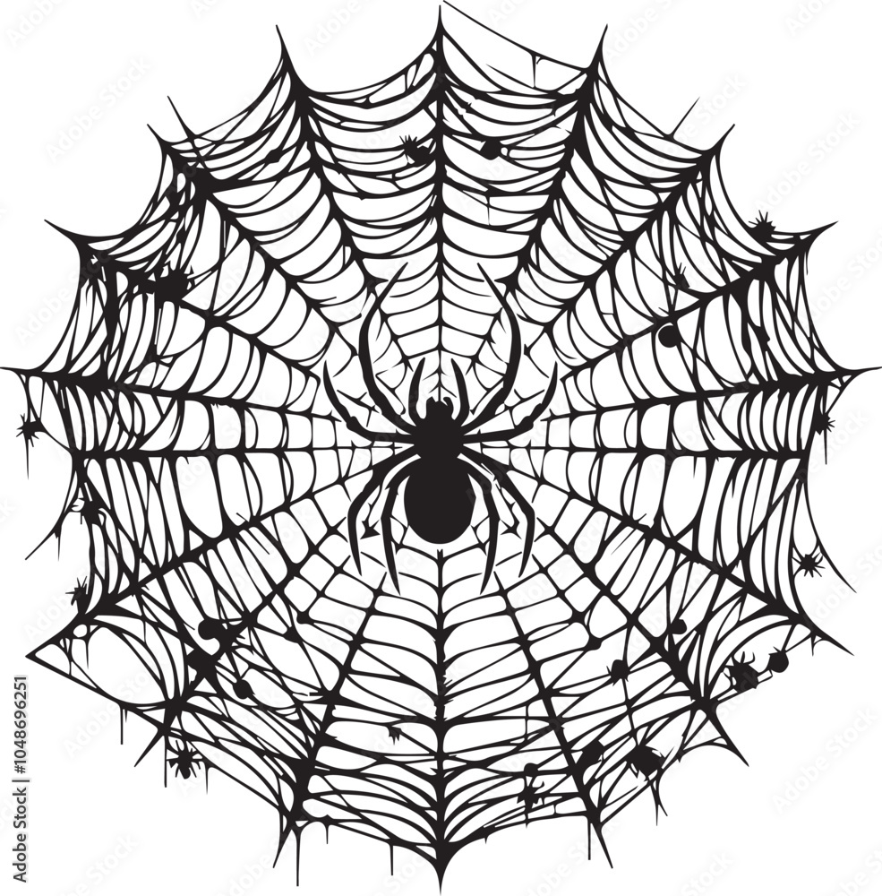 Obraz premium spider and web