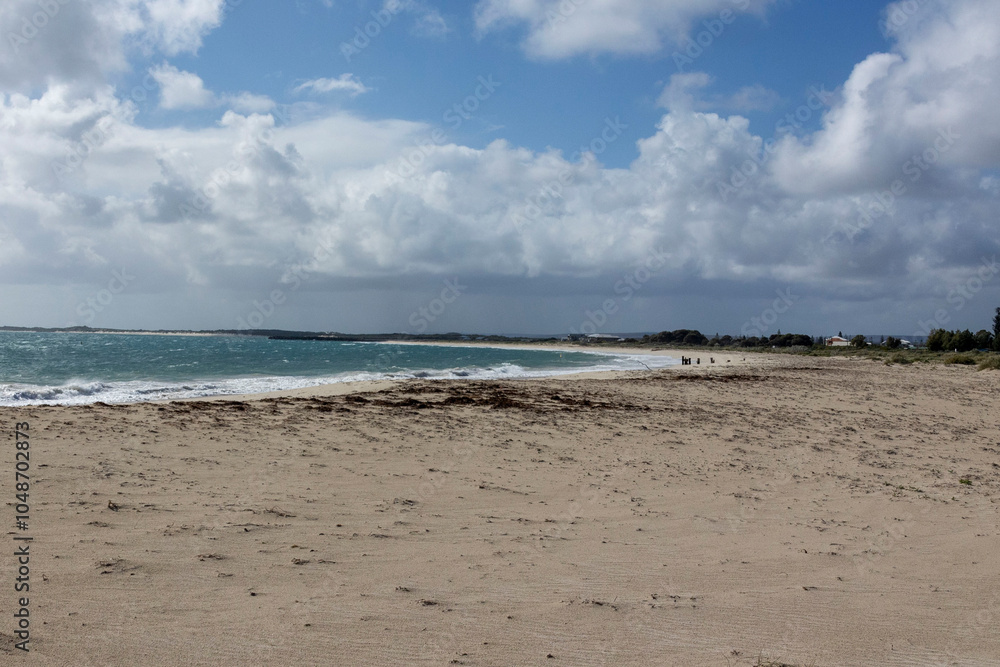 Jurien Bay, Western Australia. Seaside Town in Australia with beautiful beach,, white sands and clear blue water. Photos taken from the Jetty.