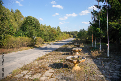 Near Ukranian border, no man's land in Poland. photo