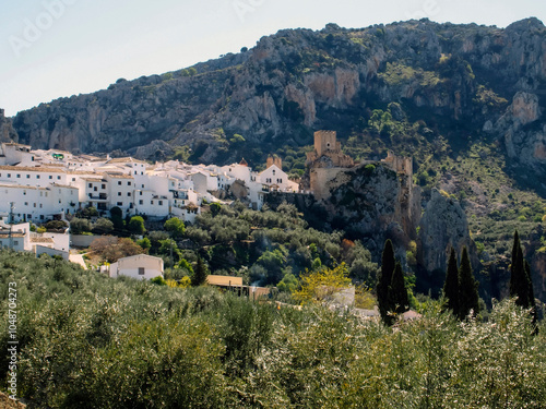 View of Zuheros with its 12th century castle. Cordoba, Andalusia, Spain. photo