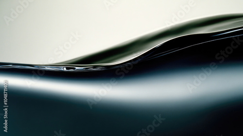 A close-up image showcasing the smooth flowing surface of oil with gentle wave-like curves, depicting fluidity and elegance, in a minimalist style.