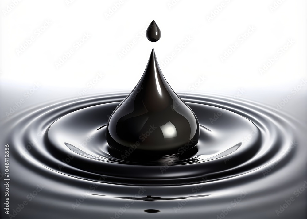 Black Liquid Drop on Smooth Surface Black Liquid Drop on Smooth Surface