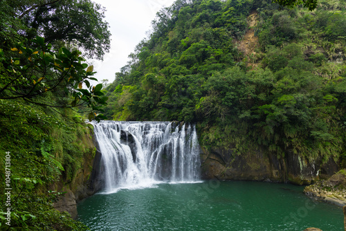 Taiwan Shifen Waterfall in Pingxi District