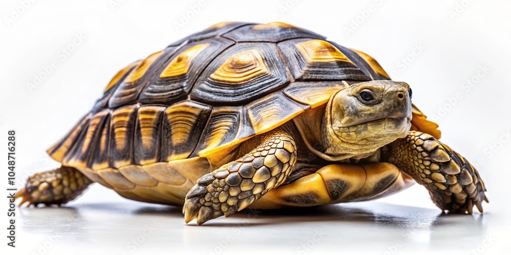 Obraz premium Isolated Turtle on White Background for Nature Lovers