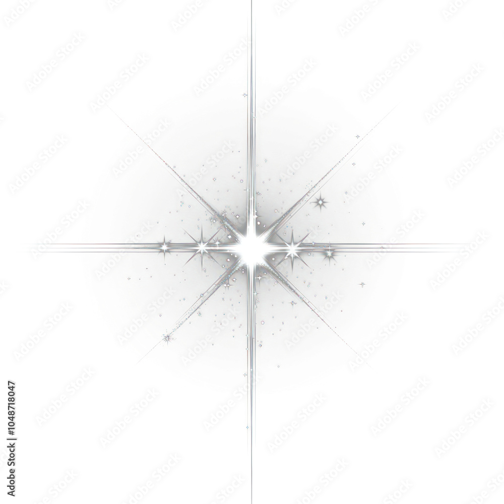 Obraz premium PNG Star rays streaking light background sparkle.