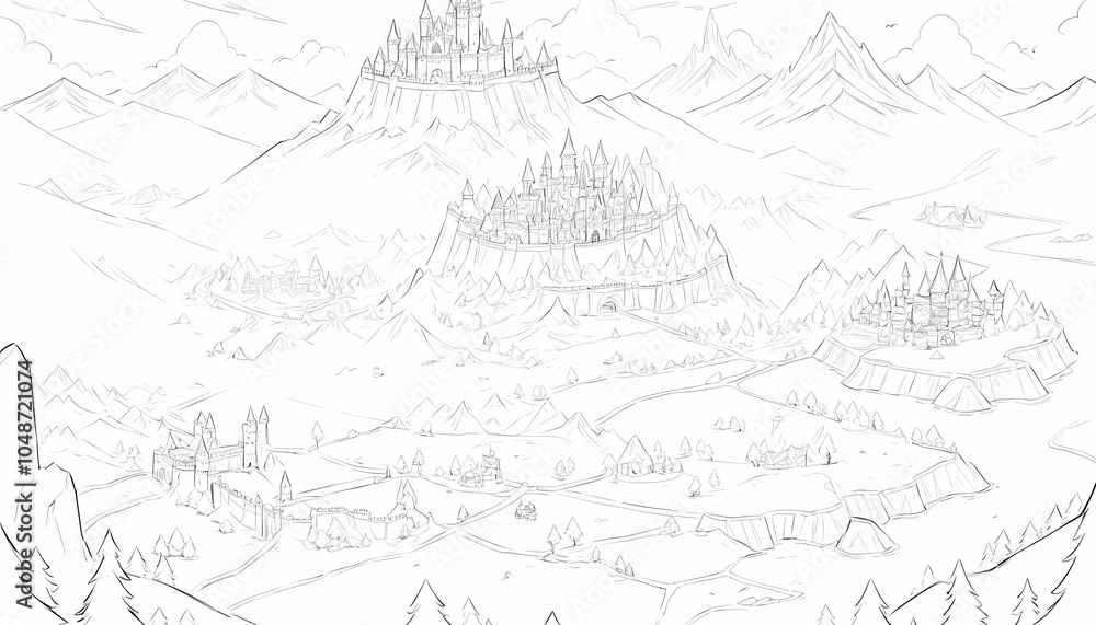 Fototapeta premium landscape with trees