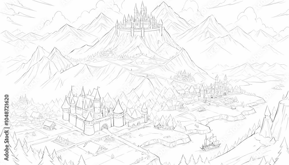 Fototapeta premium hand drawn sketch of a horse