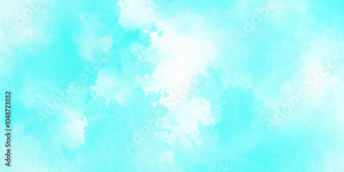 abstract cloud and vapor texture background. white and blue smoke aquarelle smudge illustration smooth grungy smokey light pastel colors ink glow. white color powder explosion .