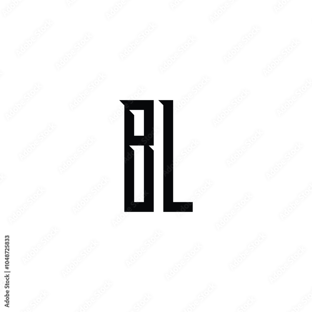 BL monogram logo design letter text name symbol monochrome logotype alphabet character simple logo BL monogram logo design letter text name symbol monochrome logotype alphabet character simple logo