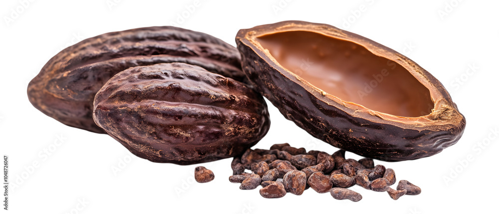 Obraz premium Cacao isolated on white background