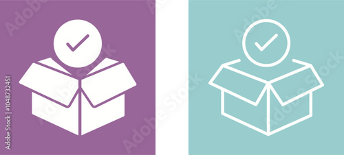 Package Receiving Vector Icon