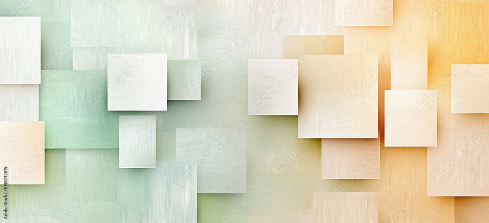 Hintergrund in Blassgrün, Beige und Gelb mit Vintage-Quadraten und Struktur Hintergrund in Blassgrün, Beige und Gelb mit Vintage-Quadraten und Struktur