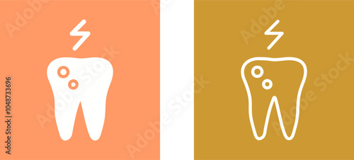 Toothache And Plaque Vector Icon