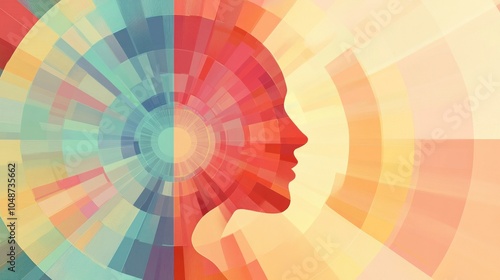 A visual representation of personality traits analysis, featuring a radial chart with key traits radiating from the center, indicating different characteristics.