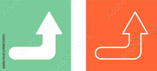 Turn Up Vector Icon