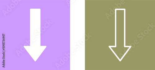 Arrow Down Vector Icon