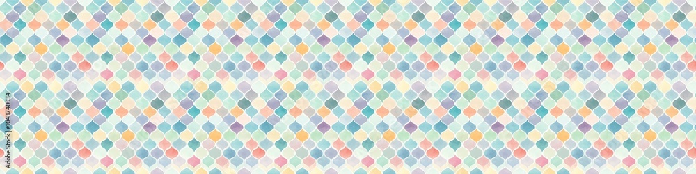Colorful geometric seamless pattern with pastel palette Colorful geometric seamless pattern with pastel palette