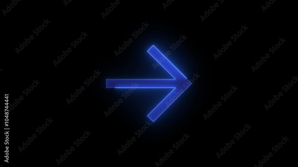 Chrome back mirrored stroke icon glowing neon blue color animation Chrome back mirrored stroke icon glowing neon blue color animation