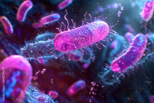 Fecal Microbiota Transplant: An image depicting the process of fecal microbiota transplant, used to restore microbial balance in patients 