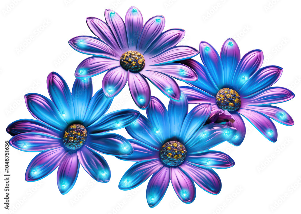 Obraz premium PNG Daisies pattern flower nature.