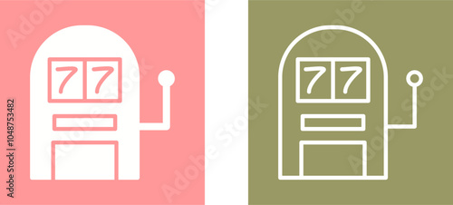 Slot Machine Vector Icon