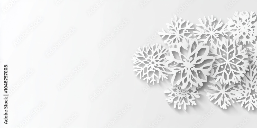 vector art of winter background Beautiful snowflakes on a light background. christmas background Copy space vector art of winter background Beautiful snowflakes on a light background. christmas background Copy space